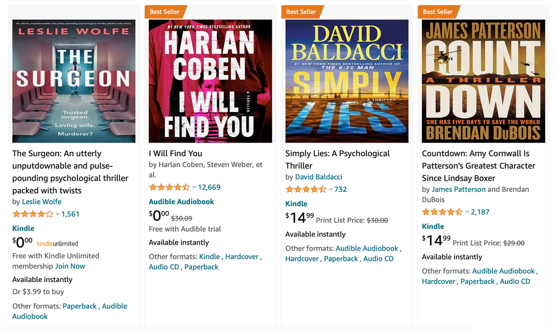Amazon book search results