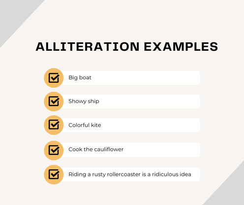 Examples of Alliteration
