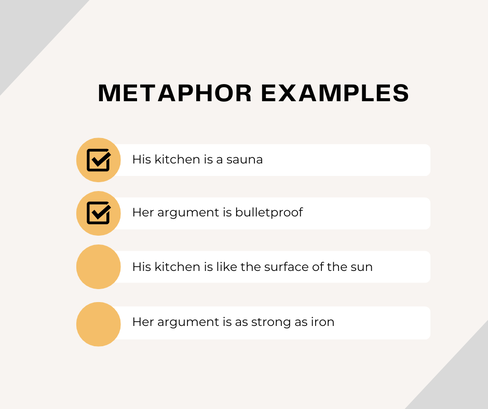 Examples of Metaphors