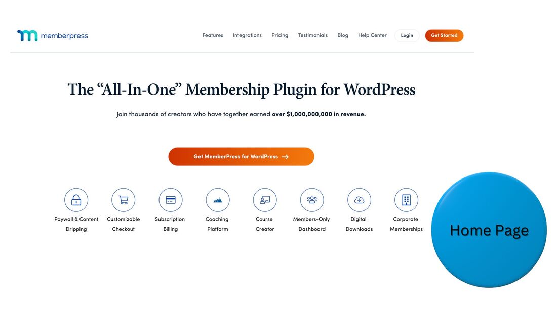 MemberPress home page
