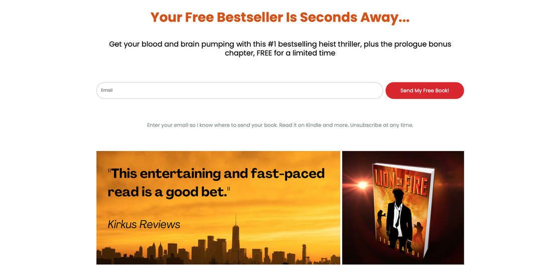 Example of Author Reader Magnet Landing Page