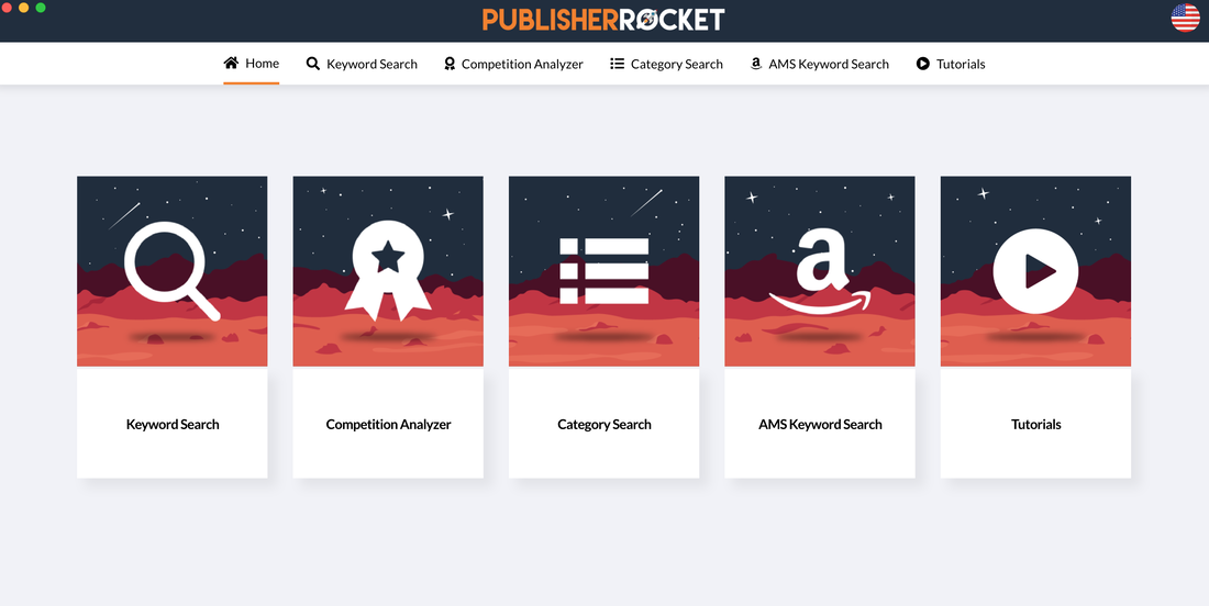 Publisher Rocket home screen