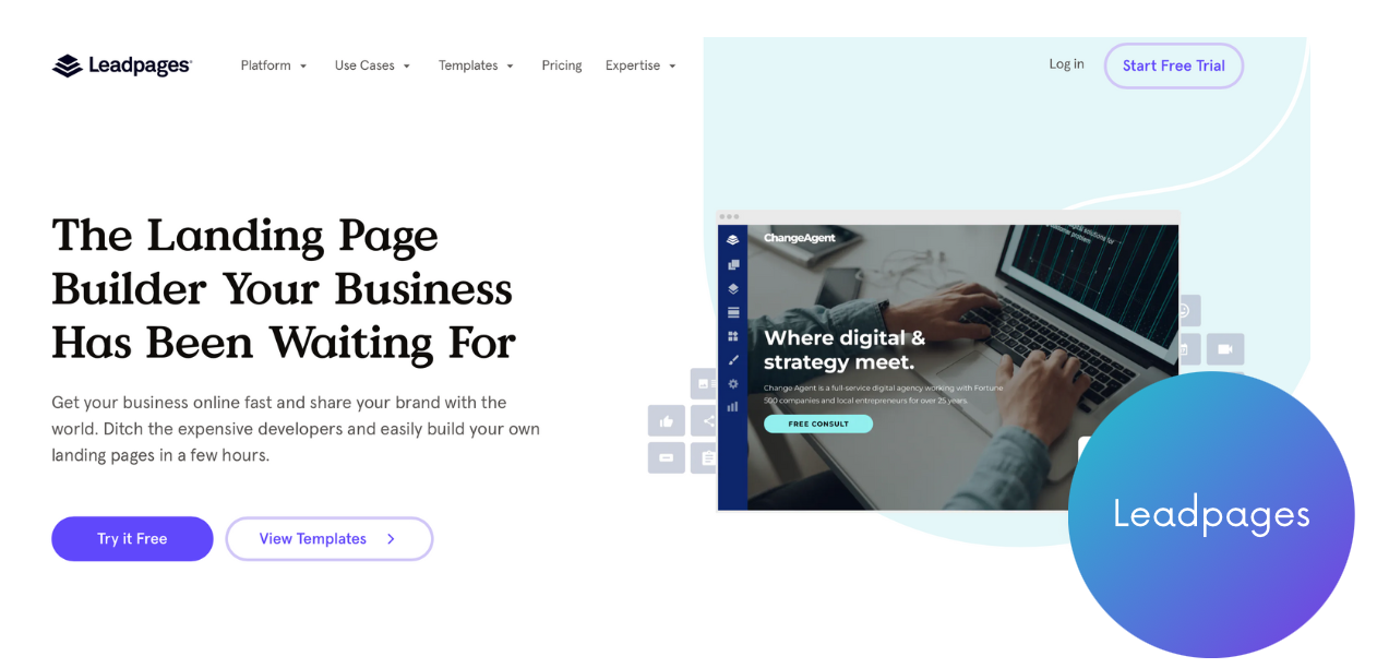 Leadpages - free trial