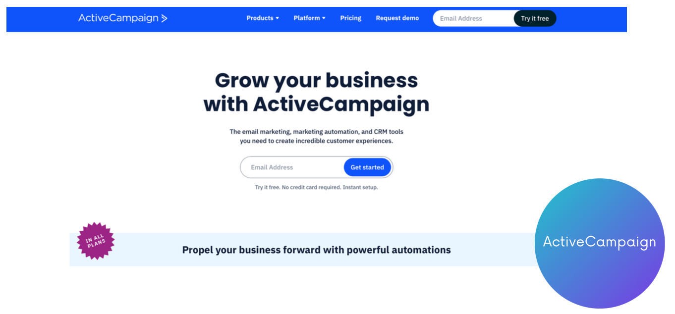 ActiveCampaign - Free trial